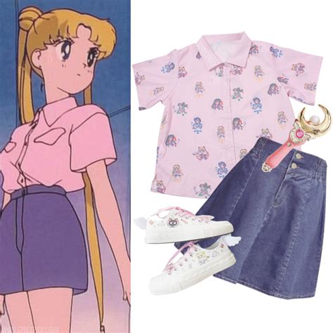 usagi sailor moon casual outfits.